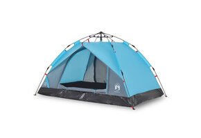 vidaXL Koepeltent 3-persoons - Blauw met Korting!