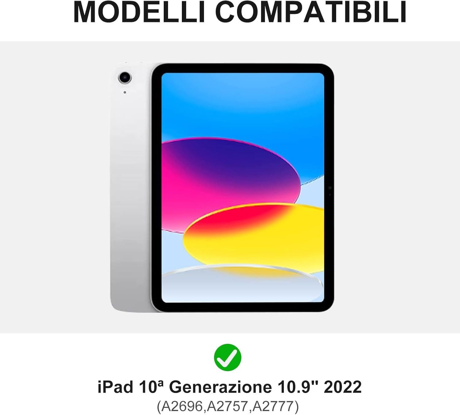 Hoes met Italiaans Toetsenbord voor iPad 10e Gen (2022) - 73% Korting!