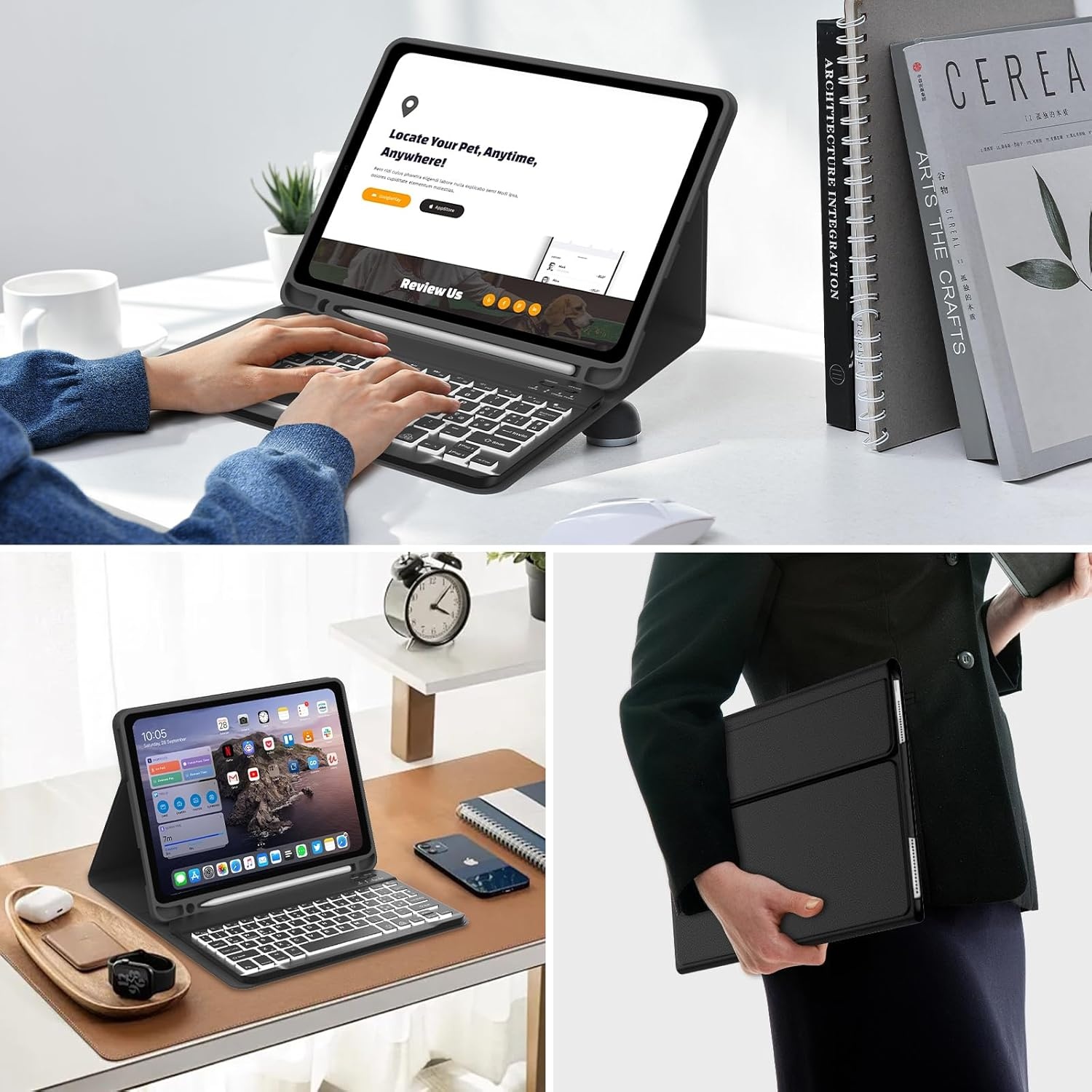 Hoes met Italiaans Toetsenbord voor iPad 10e Gen (2022) - 73% Korting!