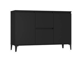 vidaXL Dressoir 104x35x70 cm bewerkt hout zwart