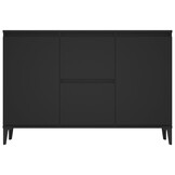 vidaXL Dressoir 104x35x70 cm bewerkt hout zwart
