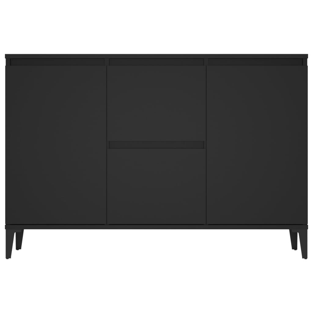 vidaXL Dressoir 104x35x70 cm bewerkt hout zwart