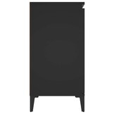 vidaXL Dressoir 104x35x70 cm bewerkt hout zwart