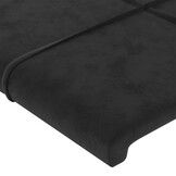 vidaXL Hoofdborden Fluweel Zwart - Set van 2 - 77% Korting