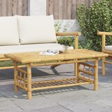 vidaXL Salontafel 110x55x45 cm bamboe