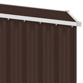 vidaXL Tuinschuur 87x98x159 cm gegalvaniseerd staal bruin