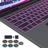 Toetsenbordhoes met Touchpad en Verlicht AZERTY Toetsenbord voor Samsung Galaxy Tab S9/S8 Ultra 14.6 inch