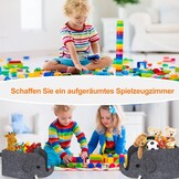 2 stuks opbergdozen voor kinderen, vilten opvouwbare speelgoedkist, organizer, mand in olifantenvorm, opbergdozen voor kinderkamer, opbergdozen van stof, wasmand voor thuis
