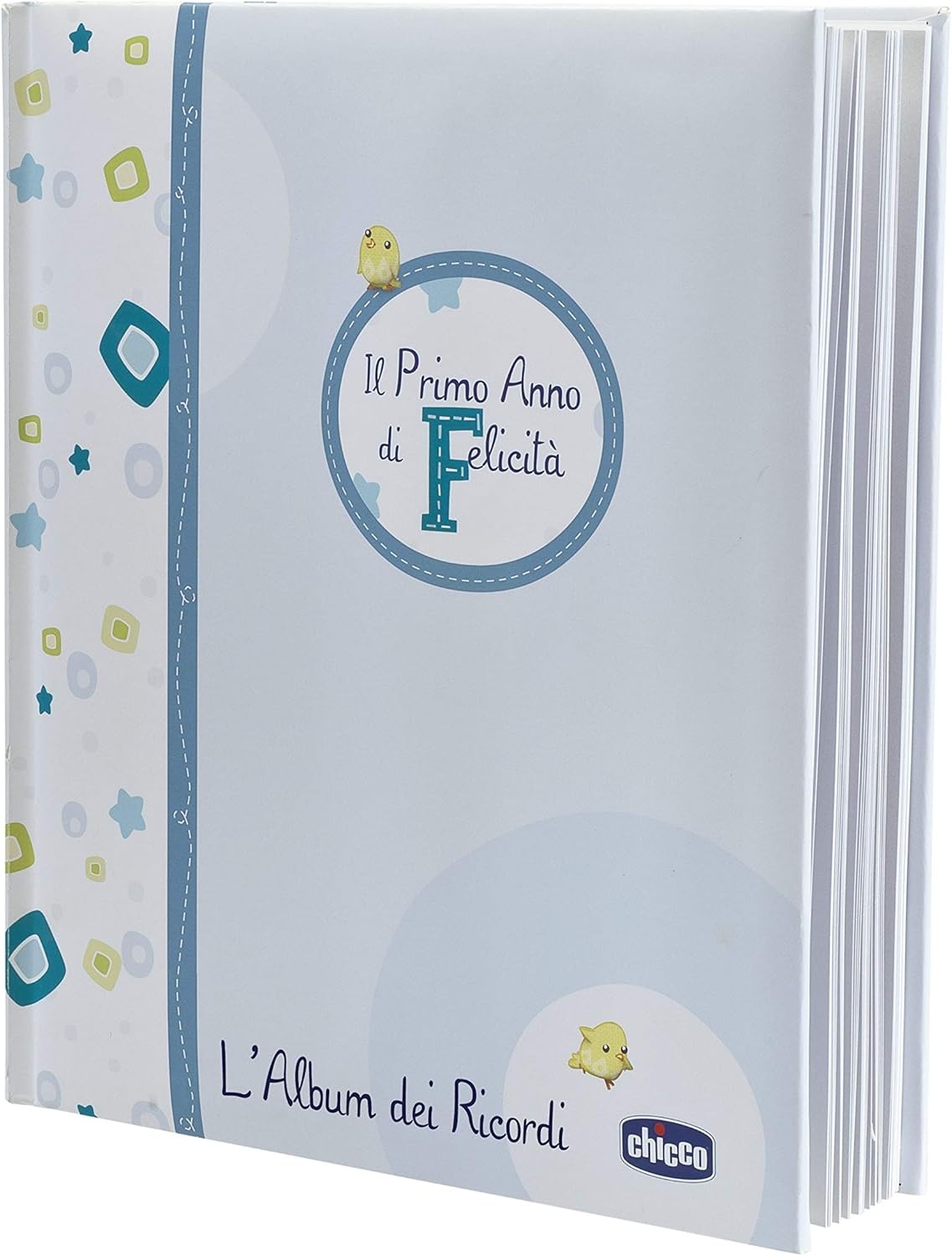 Lichtblauw Herinneringsalbum Geboorteboek Baby - T/m 1e Verjaardag | 73% Korting