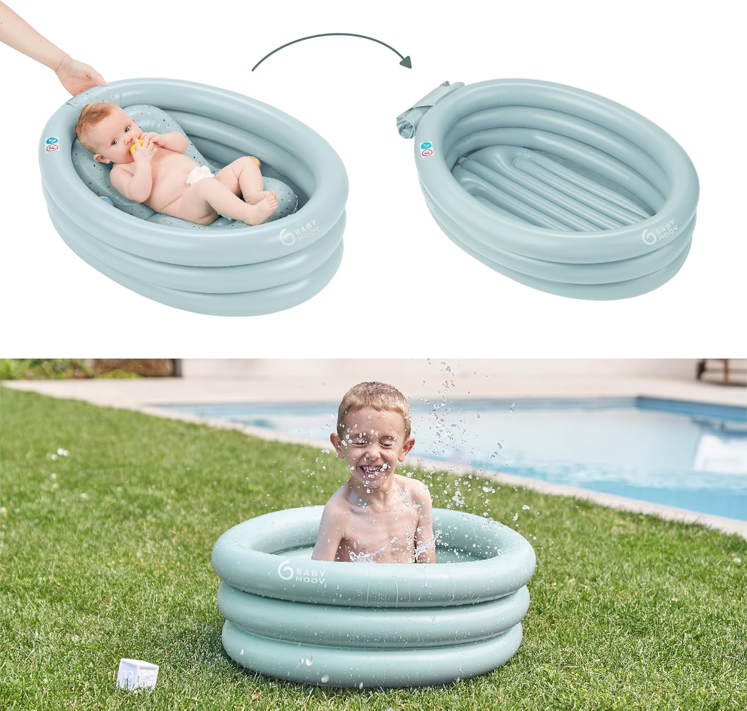Babymoov Meegroeiend Opblaasbad AQUADOTS