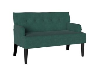 vidaXL Chesterfield Bank Donkergroen 112 x 65.5 x 75 cm Fluweel