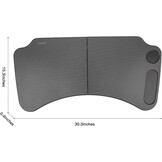 Tesla Model 3 Model Y opvouwbare laptopwerktafel voor Tesla-accessoires stuurwieltafel (zwart)