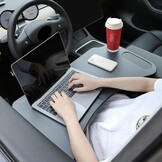 Tesla Model 3 Model Y opvouwbare laptopwerktafel voor Tesla-accessoires stuurwieltafel (zwart)