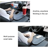 Tesla Model 3 Model Y opvouwbare laptopwerktafel voor Tesla-accessoires stuurwieltafel (zwart)