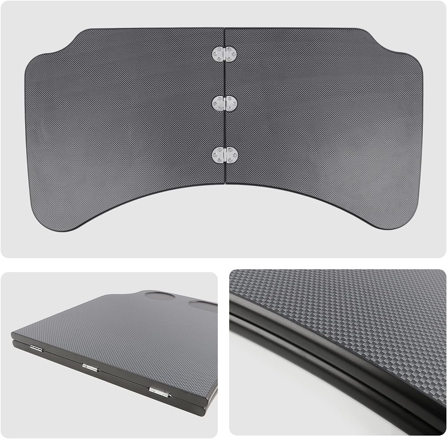 Tesla Model 3 Model Y opvouwbare laptopwerktafel voor Tesla-accessoires stuurwieltafel (zwart)
