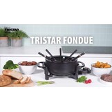 Tristar Fondueset Elektrisch FO-1107 - 1000W - 1,5L voor 8 personen - Incl 8 fonduevorkjes