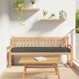 vidaXL Palet Kussen Antraciet 200 x 40 x 8 cm Oxford stof