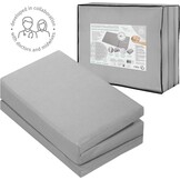 Roba Reisbedmatras, 120 x 60 cm, met geventileerd merkschuim voor een optimaal slaapklimaat, meervoudig geperforeerd, babybedmatras, kinderbedmatras