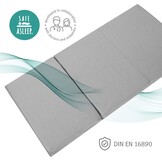 Roba Reisbedmatras, 120 x 60 cm, met geventileerd merkschuim voor een optimaal slaapklimaat, meervoudig geperforeerd, babybedmatras, kinderbedmatras