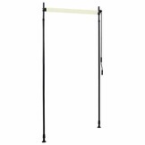 vidaXL Rolgordijn voor buiten 100x270 cm crème