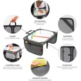 reer TravelKid Play schilderonderlegger voor onderweg, licht en stabiel, praktische tassen, waterafstotend, vuilafstotend, grijs