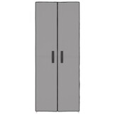 vidaXL Schoenenkast 60x30x166 cm stof grijs