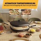 Tristar PZ-9176 Pizza Gourmetset - Family 6 Mini Pizza Oven - Voor 6 personen - Inclusief deegsnijder