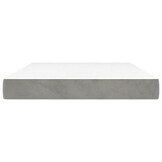 vidaXL Pocketveringmatras 140x200x20 cm fluweel lichtgrijs