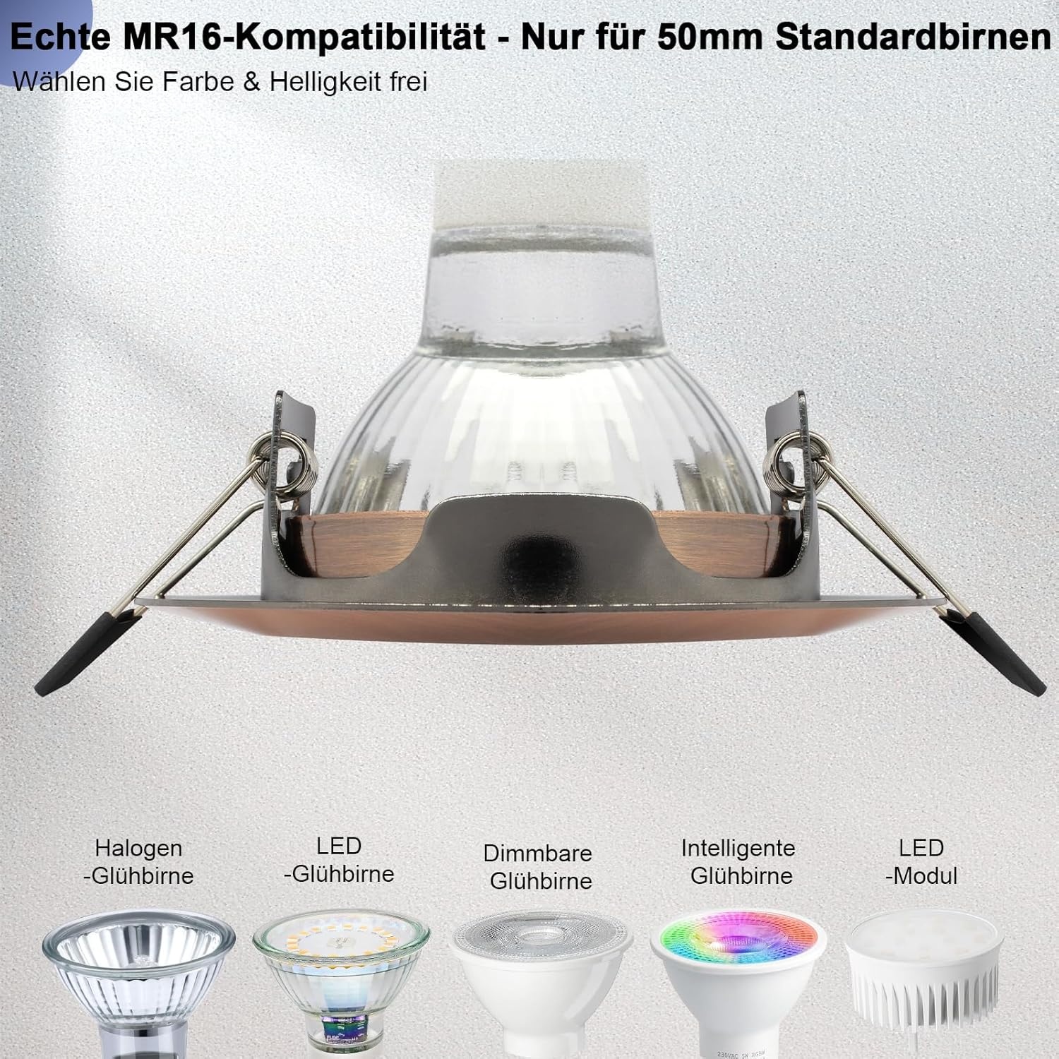 12x LED Inbouwspots Antiek Koper Rond Draaibaar 68mm Inbouwframe GU10 Fitting 230V