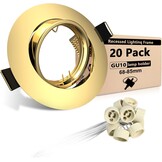 12x LED Inbouwspots Antiek Koper Rond Draaibaar 68mm Inbouwframe GU10 Fitting 230V