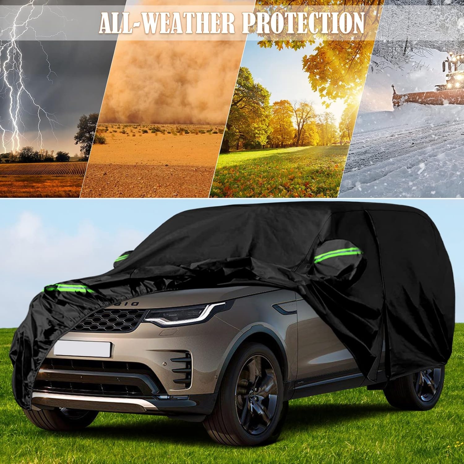 Autoafdekking Waterdicht Vervanging voor Land Rover Discovery, 3/LR3 4/LR4, L462 2004-2023, Autohoes Autozeil Ademend Stofdicht, Auto Afdekking, UV-bestendige Volledige Garage Regen Sneeuw Zon Dicht
