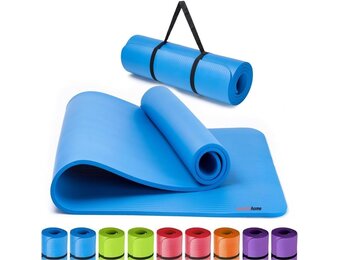 Winder Home Yogamat Fitnessmat 1.5 cm Blauw - Antislip en Comfortabel