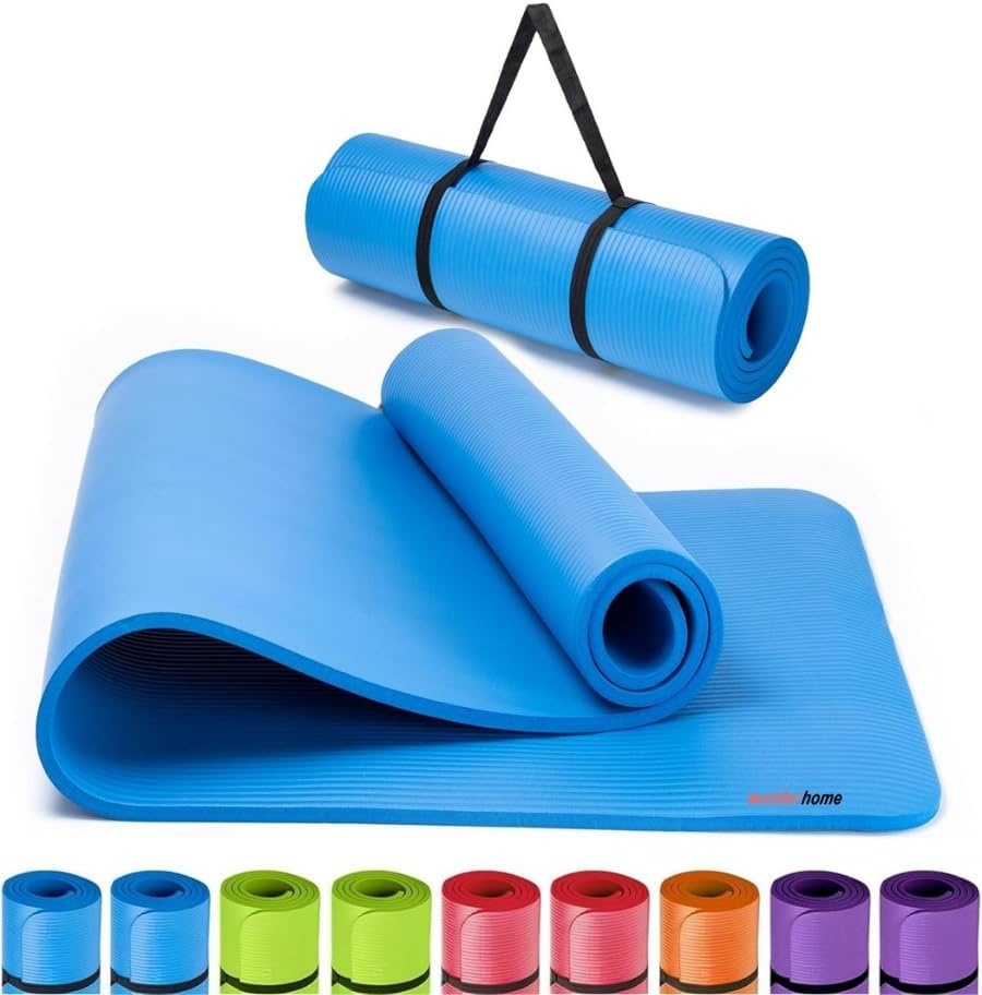 Winder Home Yogamat Fitnessmat 1.5 cm Blauw - Antislip en Comfortabel