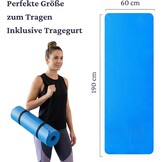 Winder Home Yogamat Fitnessmat 1.5 cm Blauw - Antislip en Comfortabel