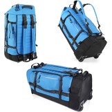 CONTAIL 86L Opvouwbare Reistas met Wielen en Gewatteerde Bodem - Blauw