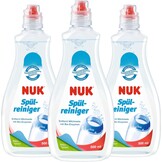 NUK babyflesreiniger | 500 ml | Ideaal voor het reinigen van babyflessen, spenen en toebehoren | Geurloos | pH-neutraal | 3 stuks - Maat 500 ml (Confezione da 3)