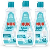 NUK babyflesreiniger | 500 ml | Ideaal voor het reinigen van babyflessen, spenen en toebehoren | Geurloos | pH-neutraal | 3 stuks - Maat 500 ml (Confezione da 3)