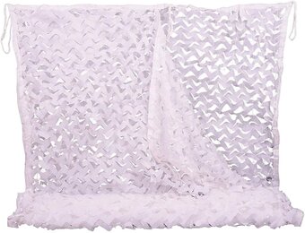 Camouflagenet Camo Net Camouflage Netten Weiß 4M x 6M Army Militair Netten Bulkbroodje Jungle Militaire Gaas Net voor Zonnescherm Decoratie Jacht Jaloezie Schieten Camping