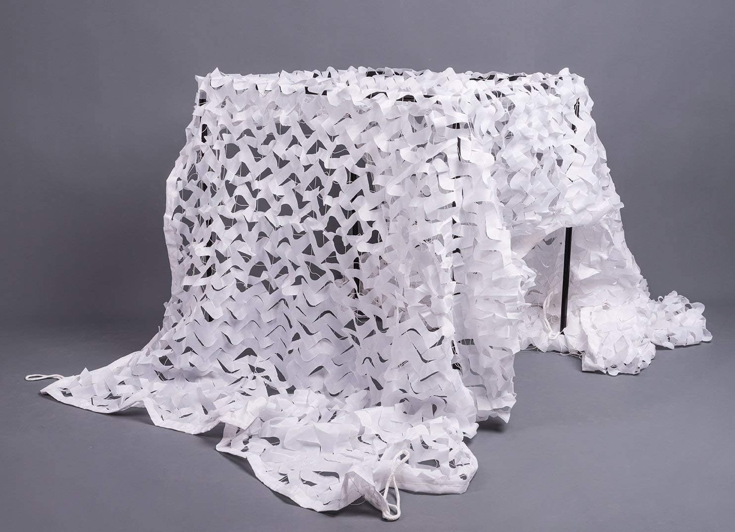Camouflagenet Camo Net Camouflage Netten Weiß 4M x 6M Army Militair Netten Bulkbroodje Jungle Militaire Gaas Net voor Zonnescherm Decoratie Jacht Jaloezie Schieten Camping