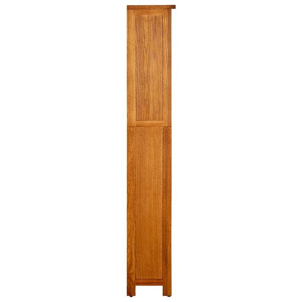 vidaXL Boekenkast met 5 schappen 45x22x140 cm massief eikenhout