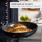 KitchenAid Forged Hardened Aluminium Hard geanodiseerd PFAS-vrij keramisch antiaanbaksel, 30cm/5 liter wok, inductie, ovenbestendig, vaatwasmachinebestendig, zwart - Maat 30cm/5l