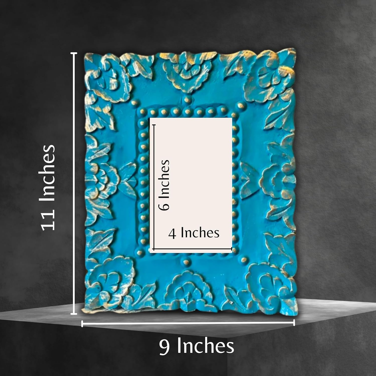 Handgemaakte Sheesham-Houten Fotolijst 15x10 cm met 73% Korting