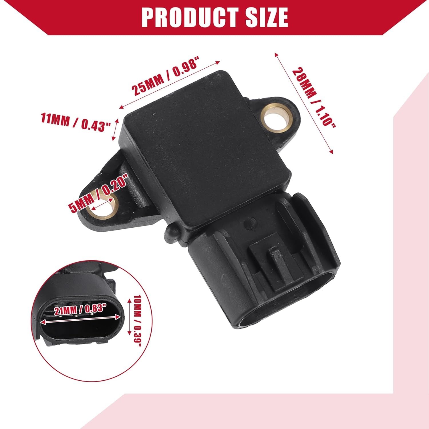 A ABSOPRO No:56041018AC/56041018AD Manifold Absolute Pressure Sensor voor Dodg voor Ram 1500