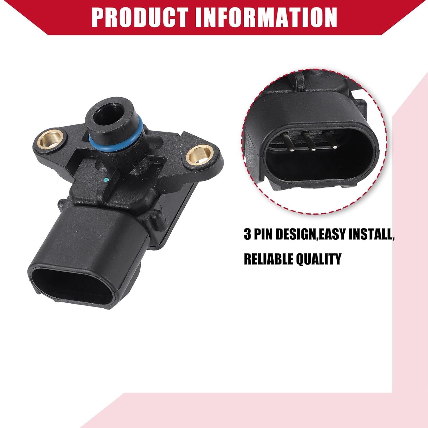 A ABSOPRO No:56041018AC/56041018AD Manifold Absolute Pressure Sensor voor Dodg voor Ram 1500