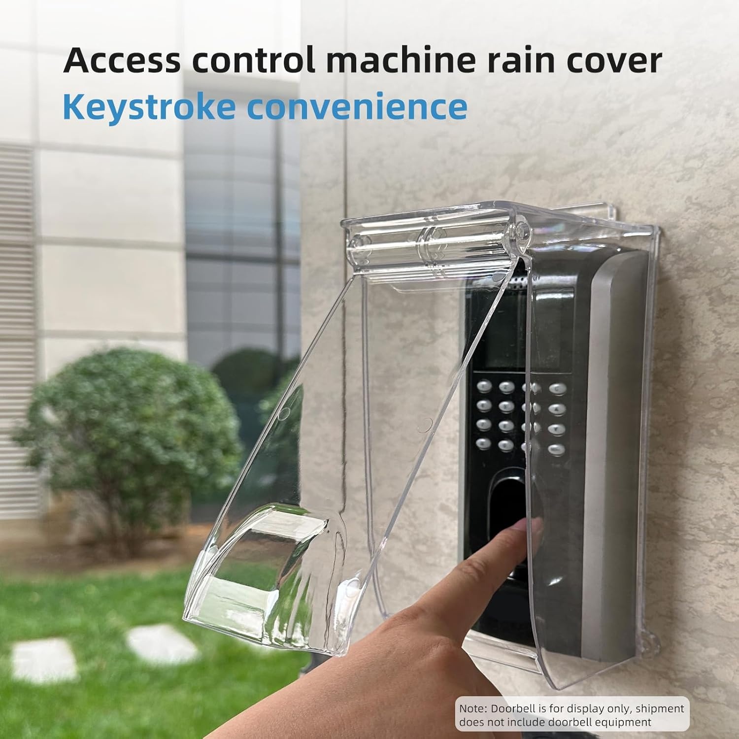 Universele Regenkap Deurbel Transparant met Flip Cover | 75% Korting
