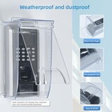 Universele Regenkap Deurbel Transparant met Flip Cover | 75% Korting