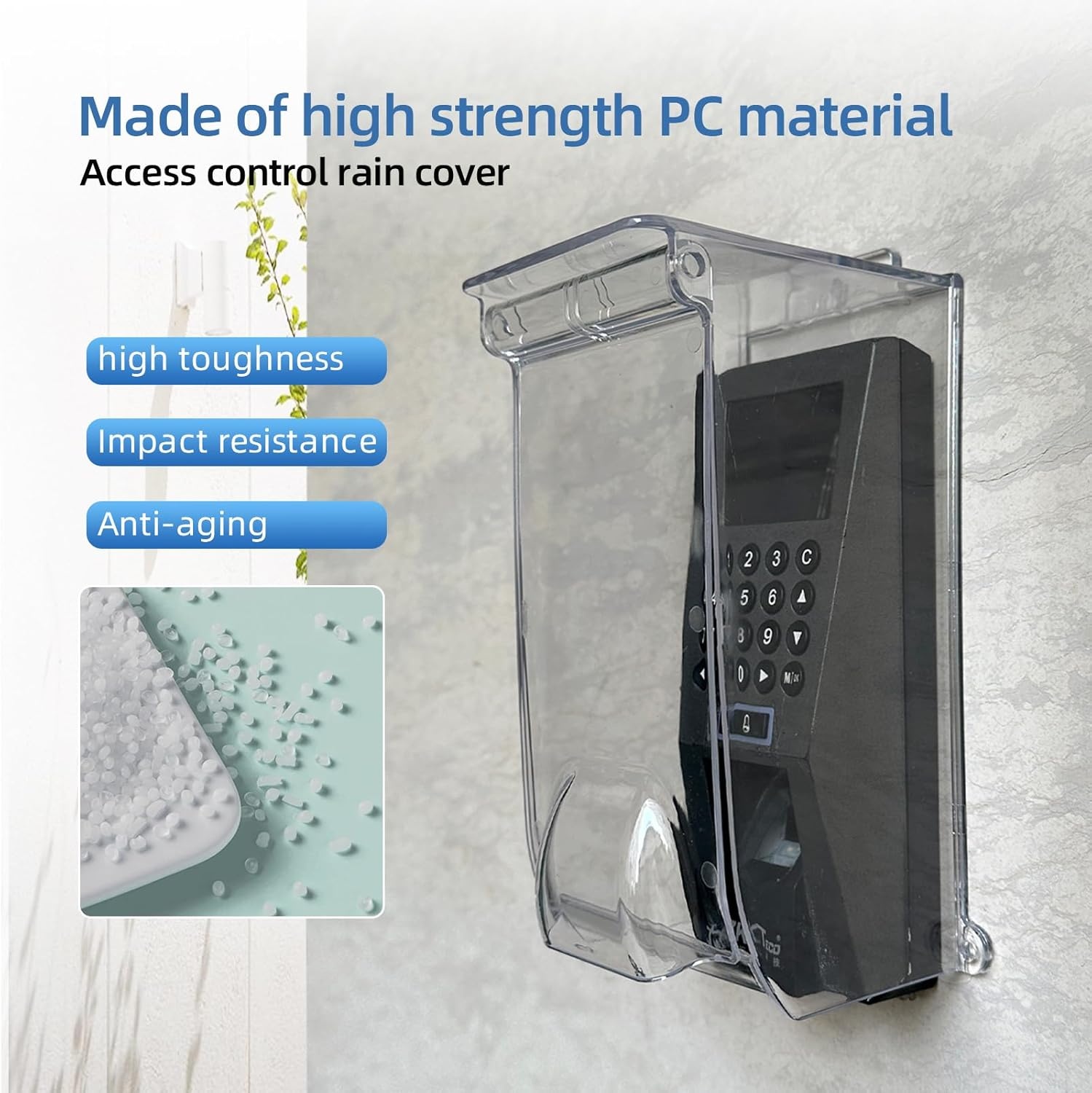 Universele Regenkap Deurbel Transparant met Flip Cover | 75% Korting