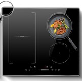 Hobsir Inbouw Inductiekookplaat 60 cm Flex Zone 7200W Touch Control Kinderbeveiliging