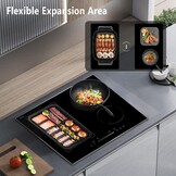 Hobsir Inbouw Inductiekookplaat 60 cm Flex Zone 7200W Touch Control Kinderbeveiliging