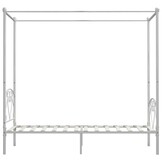 vidaXL Hemelbedframe metaal wit 100x200 cm